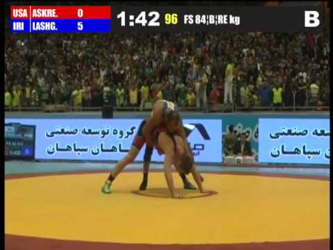 Ehsan Lashgari (Iran) vs Max Askren (USA) 84kg