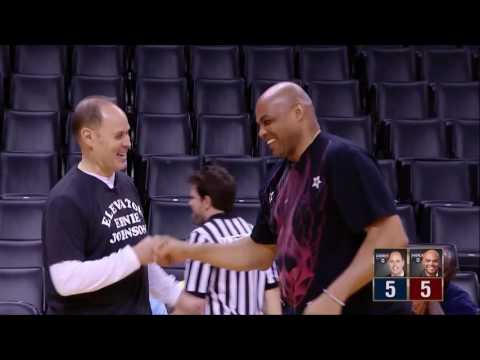 Inside the NBA   Charles Barkley vs Ernie Johnson Three Point Contest  May 24, 2016  NBA Playoffs sz