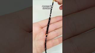 Браслет из чёрных бусин - дополнит образ на Новогодний корпоратив #украшенияручнойработы #стиль