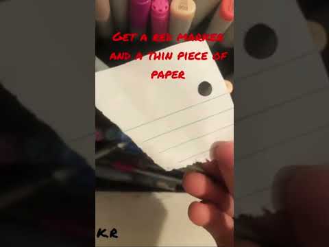 How to make blood splatter #shorts #art #tutorial #copic #fyp