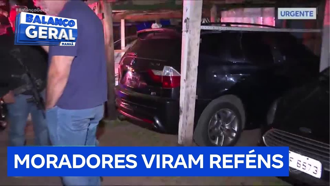 Bandidos clonam placa de carro de morador, invadem condomínio e fazem famílias reféns em SP