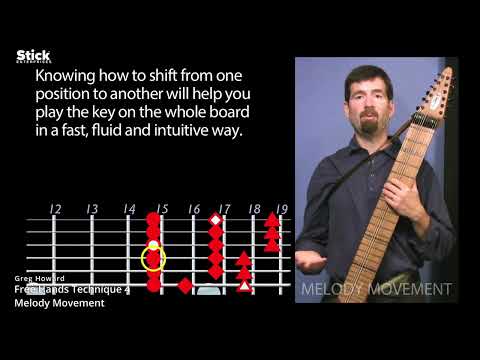 Chapman Stick Basic Free Hands Technique 4 Melody Movement with Greg Howard