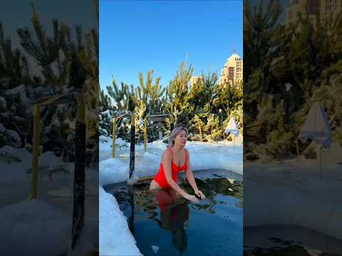 part360#Russian👙Beauty Takes#Ice Bath😱at -20°C🧊Real#Winter🌊BraveryCold#WaterStrongMind Girls Ice Bat