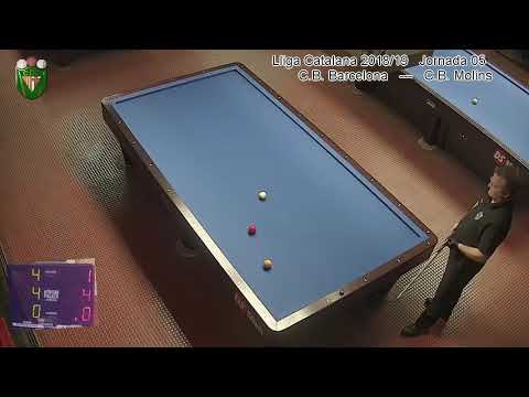 Billar a 3 Bandes Lliga Catalana 2018/19 3ª Divisio Jornada 05 J. Lloria vs M. Argemi   ·3 divisio