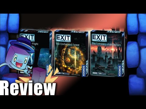 Exit: Game The Stormy Flight, Enchanted Forest, & Cemetery of the Knight Review - with Tom Vasel