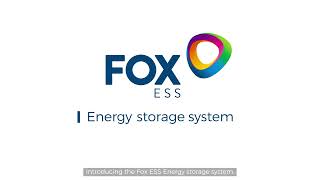 Preview of Fox Energy Storage System.