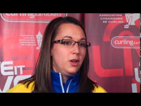 Draw 8 Media Scrum - 2015 Scotties Tournament of Hearts