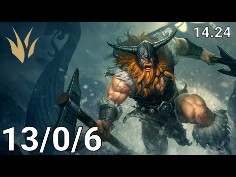 Olaf Jungle vs Diana - EUW grandmaster | Patch 14.24