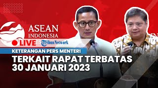 LIVE: Keterangan Pers Menteri terkait Rapat Terbatas, Senin (30/1/2023)