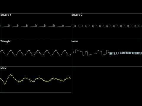 Castlevania 2 : Simon's Quest - The Silence of The Daylight - in Oscilloscope View!!