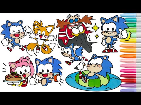 Sonic the Hedgehog Coloring Pages Compilation