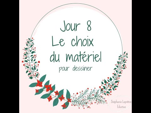 Jour 8: le choix du matériel pour dessiner et colorier 🖍 Calendrier de l'Avent de la Graphoéducation