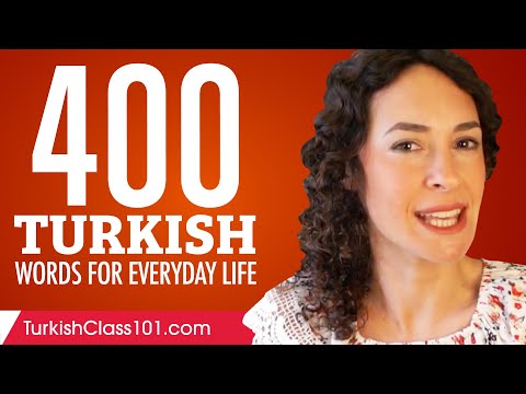 400 Turkish Words for Everyday Life - Basic Vocabulary #20