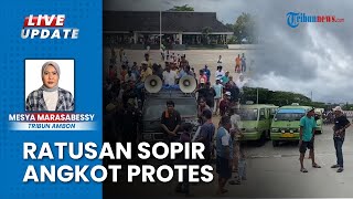 Mogok Narik hingga Salahkan Transportasi Online, Ratusan Sopir Angkot Protes: Pendapatan Turun