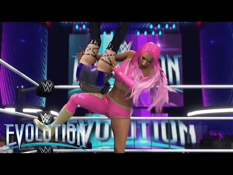 Wwe 2k22 Evolution - Eva Marie Vs Iyo Sky Raw classic Title
