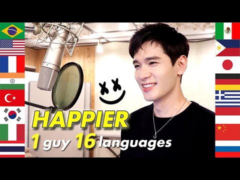 What if 'Happier'(Marshmello ft. Bastille) was in 16 languages? Multi-Language Cover by Travys Kim