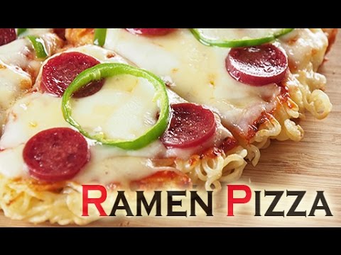 How to Make Ramen Pizza ラーメンピザを作りました!RECIPE