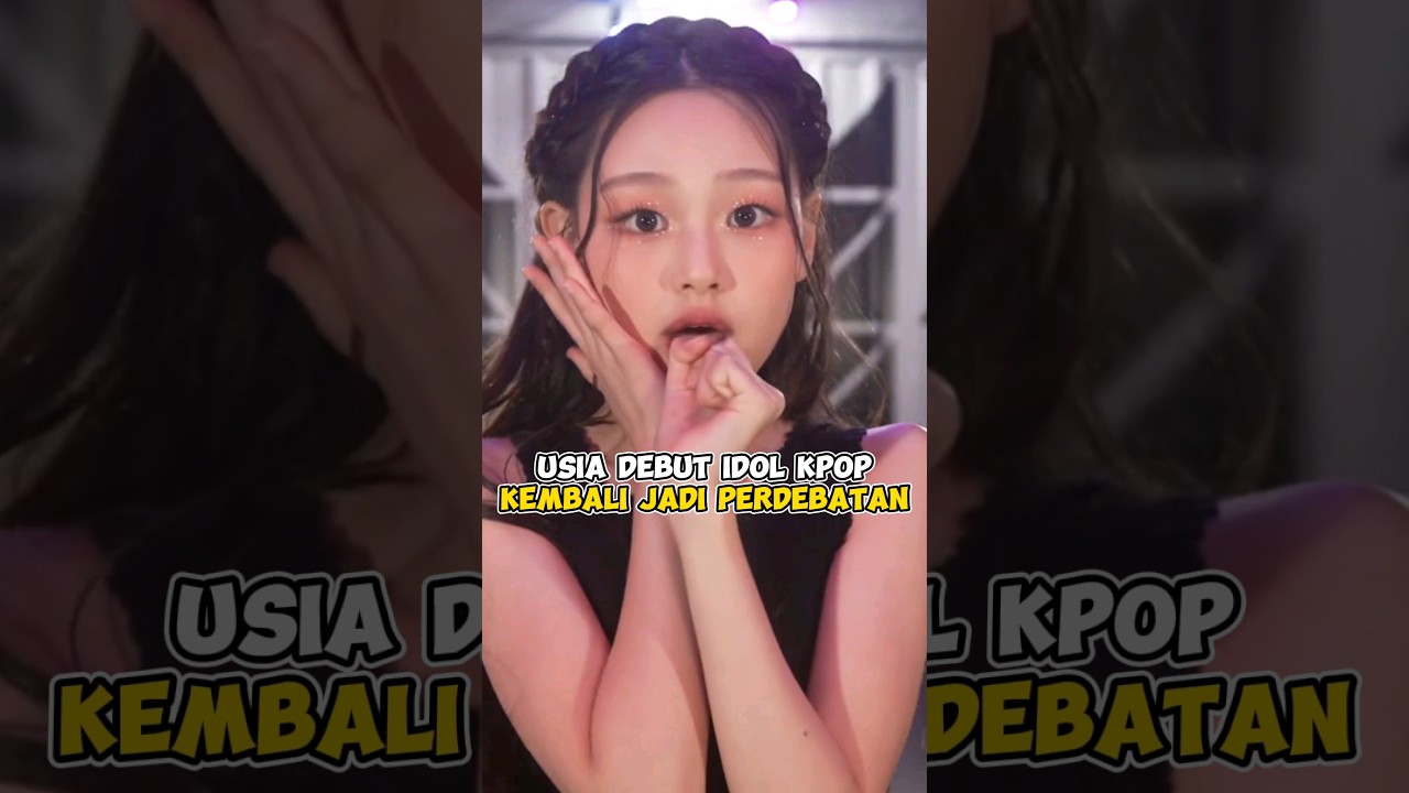 The debut age of kpop idols is once again a debate #kpop #shorts