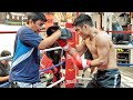 JERWIN ANCAJAS THUDDING UPPERCUTS ON THE PADS! HAMMERS TEXTBOOK COMBINATIONS DURING WORKOUT