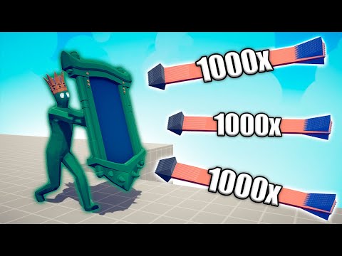 ZOMBIE KING MIRROR SHIELD vs 1000x OVERPOWERED UNITS - TABS | Totally Accurate Battle Simulator 2023