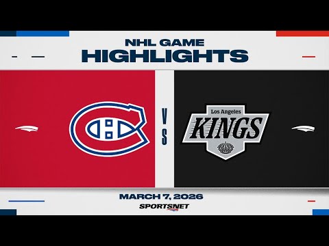 NHL Highlights | Canadiens vs. Kings - March 7, 2026
