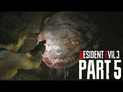 RESIDENT EVIL 3 REMAKE Walkthrough Gameplay Part 5 | SEWERS (RE3 NEMESIS 2020)