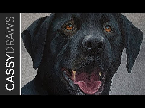 Tips for Painting Black Fur in Acrylic