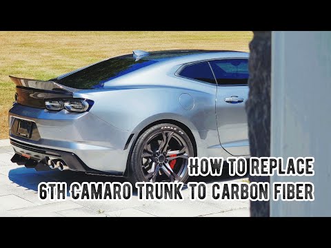 How to replace 6th Camaro trunk to carbon fiber