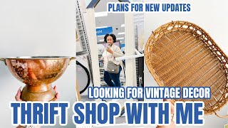 VLOG: COME THRIFT SHOPPING WITH ME | FINDING VINTAGE DECOR | ROSS SHOP WITH ME | HOME UPDATE PLANS