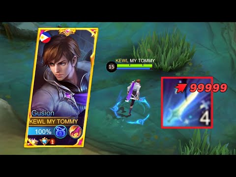 GUSION REVAMPED UNLI PASSIVE WITH 4STACKS DEAL DAMAGE! | MLBB