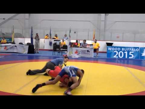 2015 Western Canada Summer Games: 63 kg Elliott Adams (NU) vs. Dilpreet Randhawa (BC)