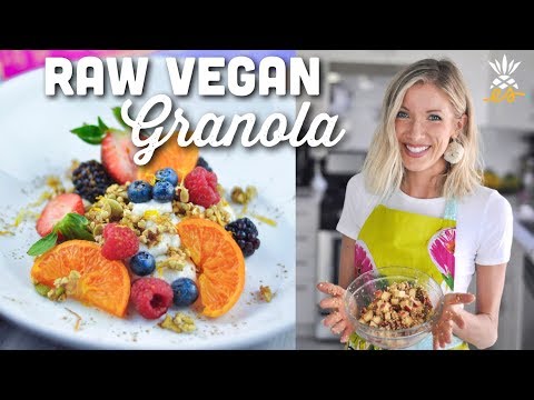 Easy Raw Vegan Granola Recipe | Gluten-free, Plant-based