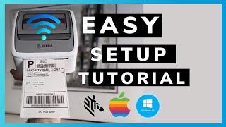 Zebra ZSB Wireless Thermal Printer STEP BY STEP WIFI Setup and Installation | iPhone Android Mac Win