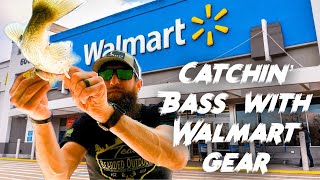 Bass Fishing with a Simple Walmart Bass Fishing Rod, Reel and Tackle Setup