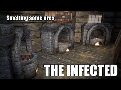The Infected S6E46 - Smelting ores and preparing for more power