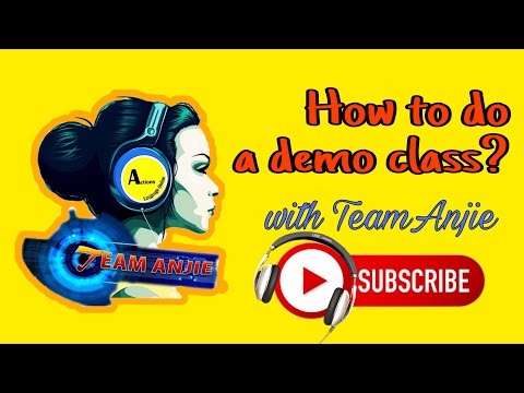 ACTIONS TEAMANJIE | How to do a demo class with TeamAnjie?