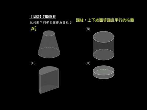 【例題】判斷圓柱 | 立體幾何 | 均一教育平台