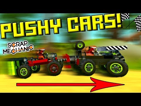PUSHY CAR TEAM RACE! - Scrap Mechanic Multiplayer Monday! Ep46