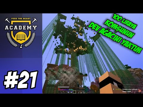 KOMŞUNUN EV GG | Modlu Minecraft FTB Academy - BÖLÜM 21
