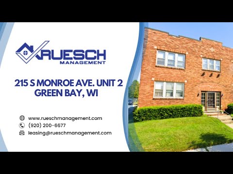 215 S Monroe Rd Unit 2 Green Bay, WI. 54301