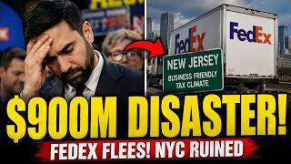 Mamdani's $900M DISASTER! FedEx FLEES To New Jersey & He Has NO Answers!