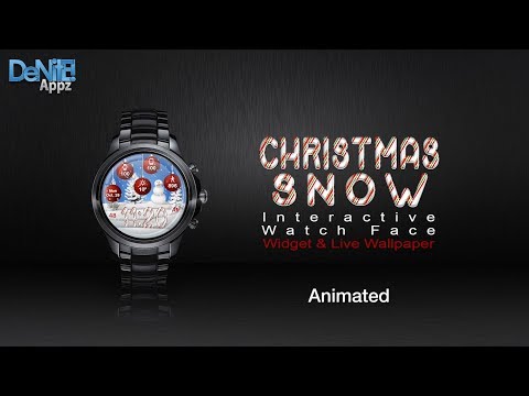 Christmas Snow HD Watch Face Video
