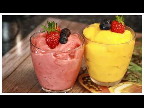 2 EASY FRUIT SORBET | DAIRY FREE SUMMER DESSERTS RECIPE  ! #SORBET#FRUIT | Chef Ricardo Cooking🙌✔