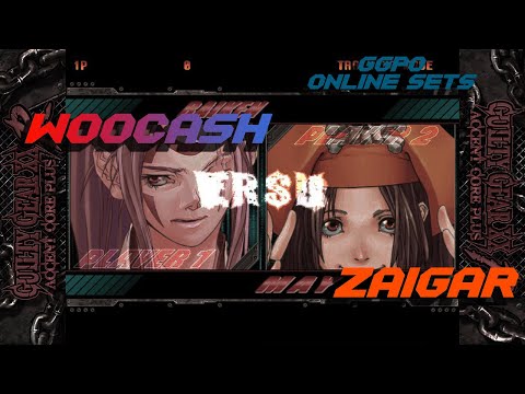 Woocash (Baiken/Anji) vs. Zaigar (May) - Guilty Gear XX Accent Core +R GGPO Online Matches