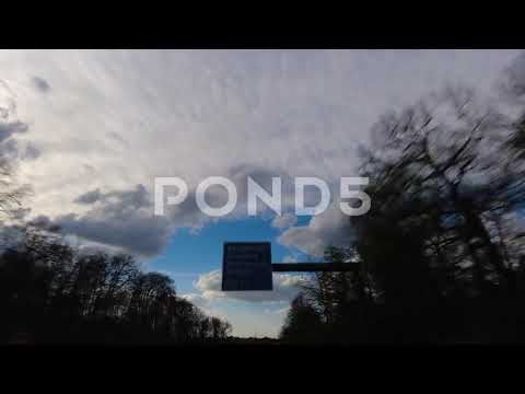 Pov Hyperlapse Driving On German Autobahn - German Freeway Timelapse - 4k Stock Footage