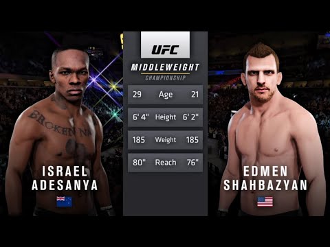Israel Adesanya vs Edmen Shahbazyan UFC3