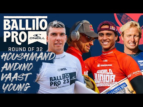 Cole Houshmand, Kolohe Andino, Kauli Vaast, Nat Young | Ballito Pro - Round of 32 Heat Replay