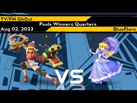 Xeno296 Pools Winners Quarters - Gh0st (Min Min Red) vs BlueFlare (Peach Blue) - Smash Ultimate