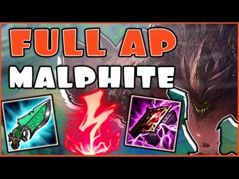 Full AP Malphite Is BACK! These New Runes Are So Strong!?  New AP Malphite Mid Gameplay Season 8
