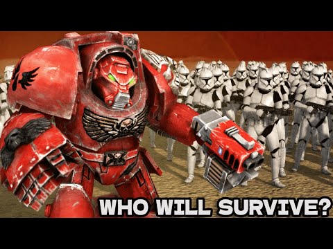 1 Terminator (Warhammer 40K) vs 100 Clones (Star Wars)